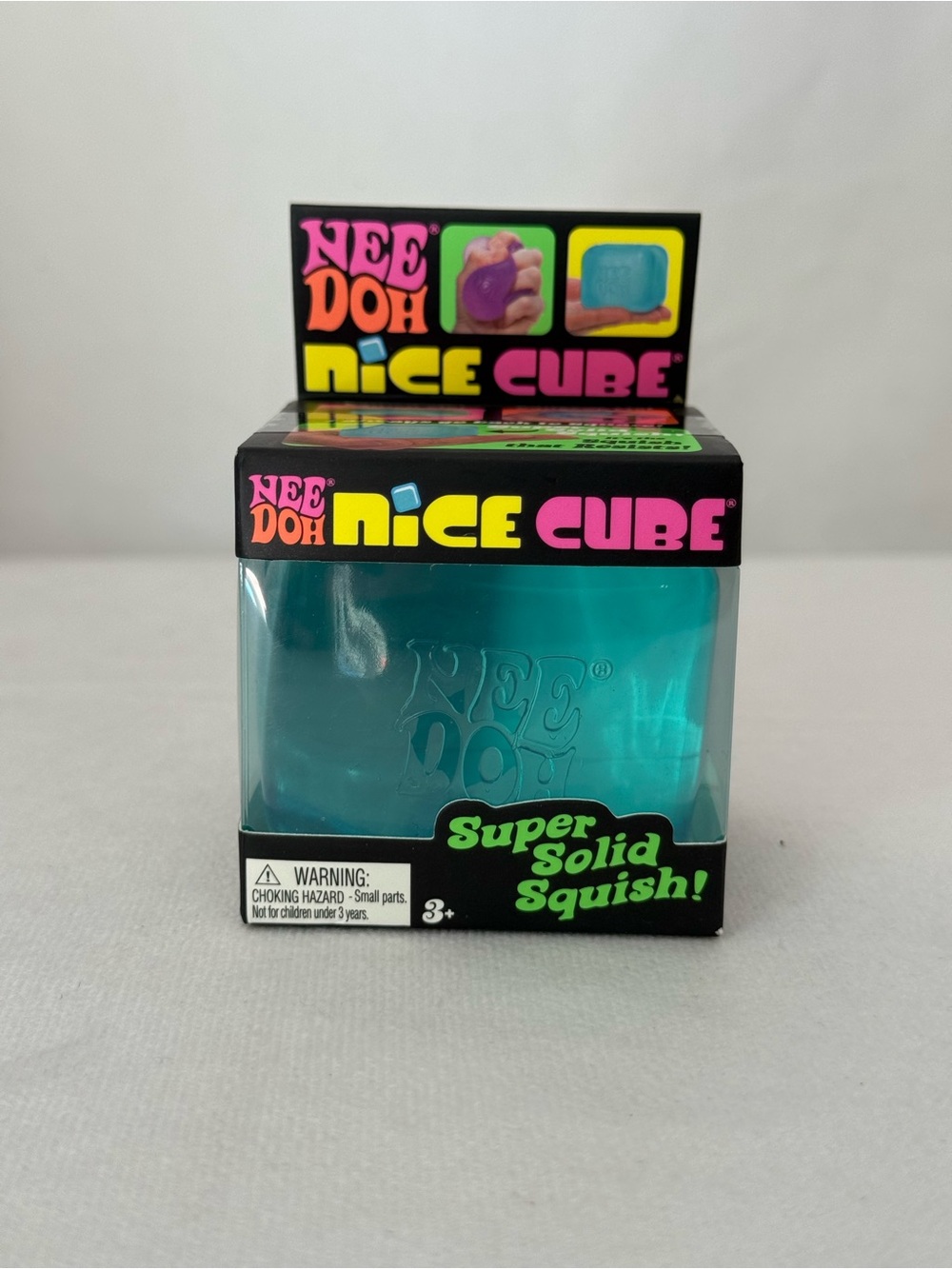 NeeDoh Nice Cube Squishy Blue